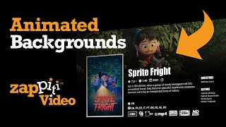 Zappiti Video Animated Backgrounds Widescreen mode and Top Banners [upl. by Eintirb]