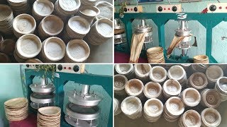 Areca Leaf Plate Making Machine Pakku Mattai Plate Making Process [upl. by Annaed863]