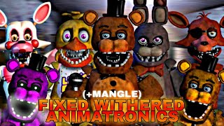 FNAF speed edit  fixed withered animatronics v5 mangle [upl. by Gasparo]