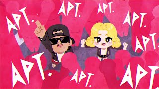 ROSÉ amp Bruno Mars  APT Animation FULL ver 로제 amp 브루노 마스 APT 애니메이션 풀 버전Fan made [upl. by Bolt]