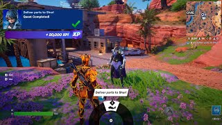 Fortnite  Deliver Parts To Shuri Shuris Invention Story Quests [upl. by Rafaelita]