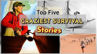 Top 5 Craziest Survival Stories  Incredible Tales of Human Endurance  Top Five IN [upl. by Oyam741]