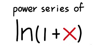 Power series of ln1x calculus 2 tutorial [upl. by Rehportsirhc]