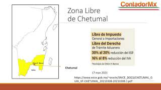 Estímulos fiscales en fronteras Norte y Sur 2021 [upl. by Cornall]