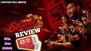 Singham Again Review ll 😲 Ajay Devgan Akshay Kumar  Deepika singhamagain [upl. by Sanyu939]