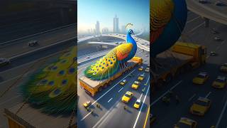 ❤️ Evolution of Catapillar Big yellow Peacock Transporting In Truck 🥰 3 cat cute love shorts [upl. by Oijimer]