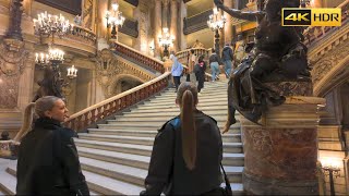 INSIDE PARIS OPÉRA  Palais Garnier Walking Tour 4K HDR [upl. by Ursulina]