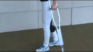 How to Walk with Crutches Correctly WeightBearing [upl. by Adest606]