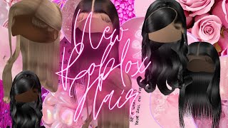 Hurry up New Roblox Hair Black aesthetic Hair [upl. by Mou995]