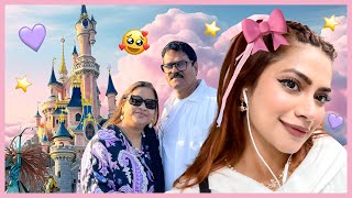 Disneyland with the fam in Paris 🪄🎀🧸  Nagma Mirajkar vlogs [upl. by Lamrert]