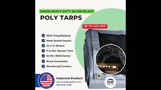 HEAVY DUTY SILVER BLACK TARPS [upl. by Andrey244]