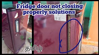 fridge door not closing properlyfridge door rubber repairworkshoptamil [upl. by Riplex]