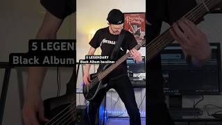 5 LEGENDARY Black Album basslines  Metallica [upl. by Ergener222]