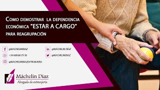 Cómo demostrar la dependencia económica quotESTAR A CARGOquot para reagrupación [upl. by Notxam]