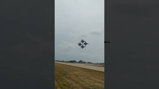 Blue Angel Flyby In Tight Formation [upl. by Urban]