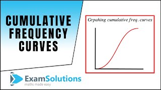 Cumulative frequency curves  ExamSolutions [upl. by Worl551]