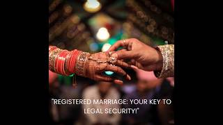 quotGetting Married Here’s Why Registration is a MustquotMarriageRegistration IndianMarriageLaws [upl. by Hnil]