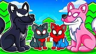 Adopted by a WOLF FAMILY in Roblox [upl. by Teews]