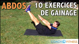 10 exercices de gainage pour les abdominaux  CoachFitness [upl. by Oicnedif]