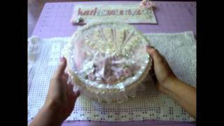 Tutorial  Fabric Box  Shabby Chic Style [upl. by Misa18]