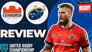 URC Round 17  Edinburgh v Munster Match Review [upl. by Annasus]