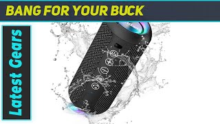 Ortizan IPX7 Waterproof Portable Bluetooth Speaker Best Small Speaker with Big Sound [upl. by Sivartal]