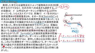 高校生物「北海道大学2015後期大問3Ⅲ（光受容体・光屈性）」 [upl. by Analle]