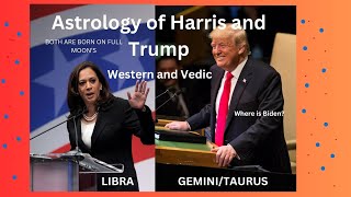 Astrology of VP Kamala Harris and Former President Trump Western and Vedic [upl. by Ordisi]