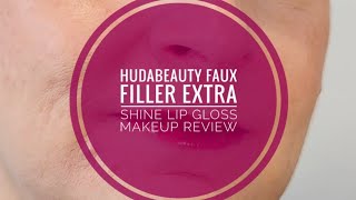 HudaBeauty Faux Filler Extra Shine Lip Gloss in Coco Review [upl. by Badger]