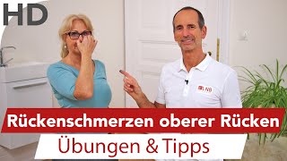 Rückenschmerzen im oberen Rücken Übungen  Rückenübungen bei Schmerzen im oberen Rücken [upl. by Braca]