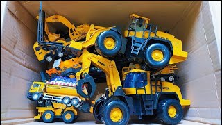 Mega RC Trucks RC Heavy Haulage RC Car Transport RC Traktor Volvo Lesu BL71 RC Wheel Loader Dozer [upl. by Rosella]