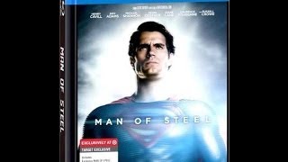 Man Of Steel Target Exclusive BluRay Digibook Unboxing [upl. by Htaras]