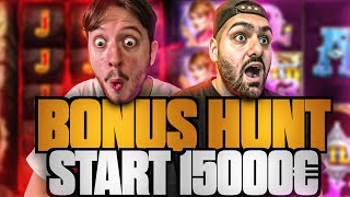 BONUS HUNT EN DUO ft ​Adel 15 000€ [upl. by Ahseym]