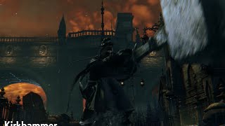 Bloodborne  Kirkhammer Move Set Showcase [upl. by Ellasal276]