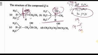 An acyclic hydrocarbon P having molecular formula gave acetone as the only organic product through [upl. by Eibbob]