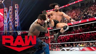 Drew McIntyre takes advantage of Jey Uso’s hesitation Raw highlights Dec 11 2023 [upl. by Ynoep]