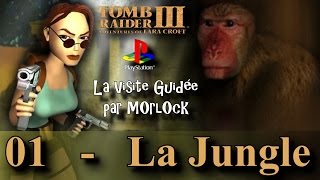 Tomb Raider 3 sur PS  01  La Jungle Visite guidée No meds fr [upl. by Lash]