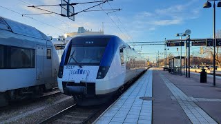 TiB Bergslagspendeln – HallstahammarSurahammar med X52 vagn 9017 [upl. by Aleina]