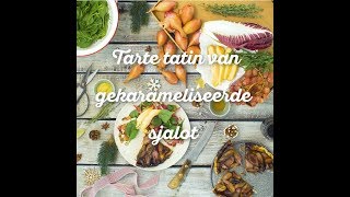 Tarte tatin van gekarameliseerde sjalot  HelloFresh Kerstbox [upl. by Nahraf]