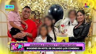 Amor y Fuego  AGO 27  ¡ROSÁNGELA ESPINOZA Y CUEVA IMÁGENES EN HOTEL DE ORLANDO ¡LOS CONDENA [upl. by Econah]