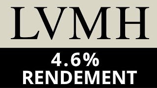 BOURSE  ACTION  DIVIDENDE  LVMH MOET HENNESSY LOUIS VUITTON [upl. by Aneeled]