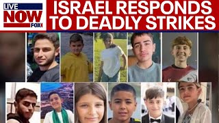 WATCH Israel responds to deadly Hezbollah strike that killed children  LiveNOW from FOX [upl. by Aihsenak]