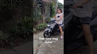 firt time mag motor mio gear miogear miogear driving [upl. by Ahsiemal]