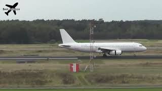 Blanco Wizzair A320232 HALWC Landing at Eindhoven Airport [upl. by Lupee486]