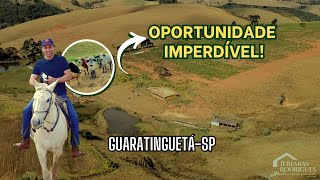 FAZENDA À VENDA EM GUARATINGUETÁ  SP  58 Alqueires Oportunidade Única [upl. by Nwahsauq654]