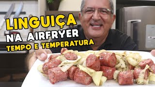 Como Fazer Linguiça com Cebola na Airfryer  Tv Churrasco [upl. by Franciskus127]