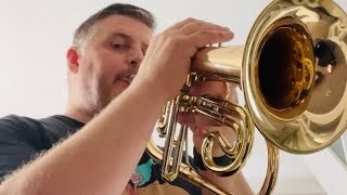 First Play test of a Courtois 156 R Professional 4 valve Flugelhorn [upl. by Ainafets466]