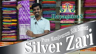 Stunning Silver Zari Sarees Collection  Shine Brighter Than Ever  trendycollections hayagrivass [upl. by Helbonna]