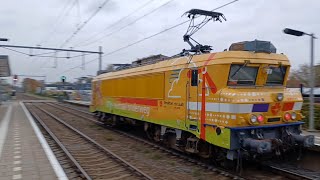 Langzame Strukton Rail Co2neutraal 1824 komt langs station Twello [upl. by Wasson58]