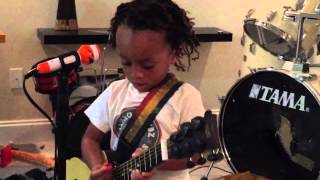 Rastaman Vibration by Bob Marley sang by Myles Kingston Sadler age 2 [upl. by Lalaj]